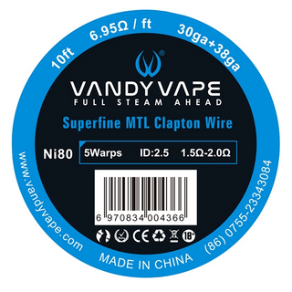 Vandy Vape Ni80 Superfine MTL Clapton Draht